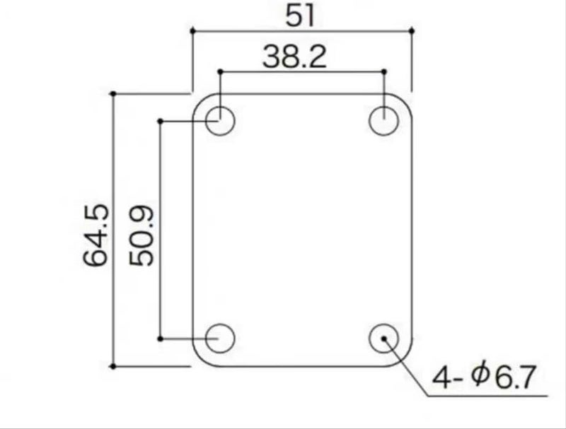 guyker Guitar Neck Plate, 4-Holes Stainless Steel Electric Guitar Bass Neck Joint Plate NeckPlate Replacement Part (GN002, Gold) - Image 2
